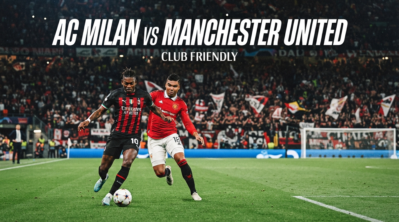 AC Milan vs Man United Club Friendly 15 Agustus 2026 Pukul 21.45 WIB – Score808 Sajikan Keseruan Pertandingan Pramusim Malam Ini