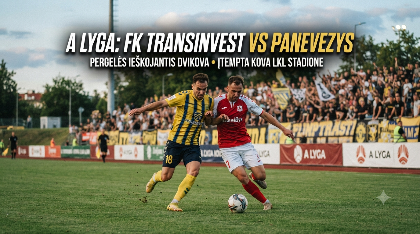 FK Transinvest vs Panevezys A Lyga Malam Ini Pukul 22.45 WIB Score808 Membuka Kesempatan Menikmati Streaming Laga Liga Lithuania